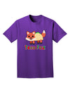 Cute Taco Fox Text Adult Dark T-Shirt-Mens T-Shirt-TooLoud-Purple-Small-Davson Sales