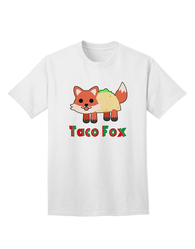 Cute Taco Fox Text Adult T-Shirt-Mens T-Shirt-TooLoud-White-Small-Davson Sales