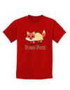 Cute Taco Fox Text Childrens Dark T-Shirt-Childrens T-Shirt-TooLoud-Red-X-Small-Davson Sales