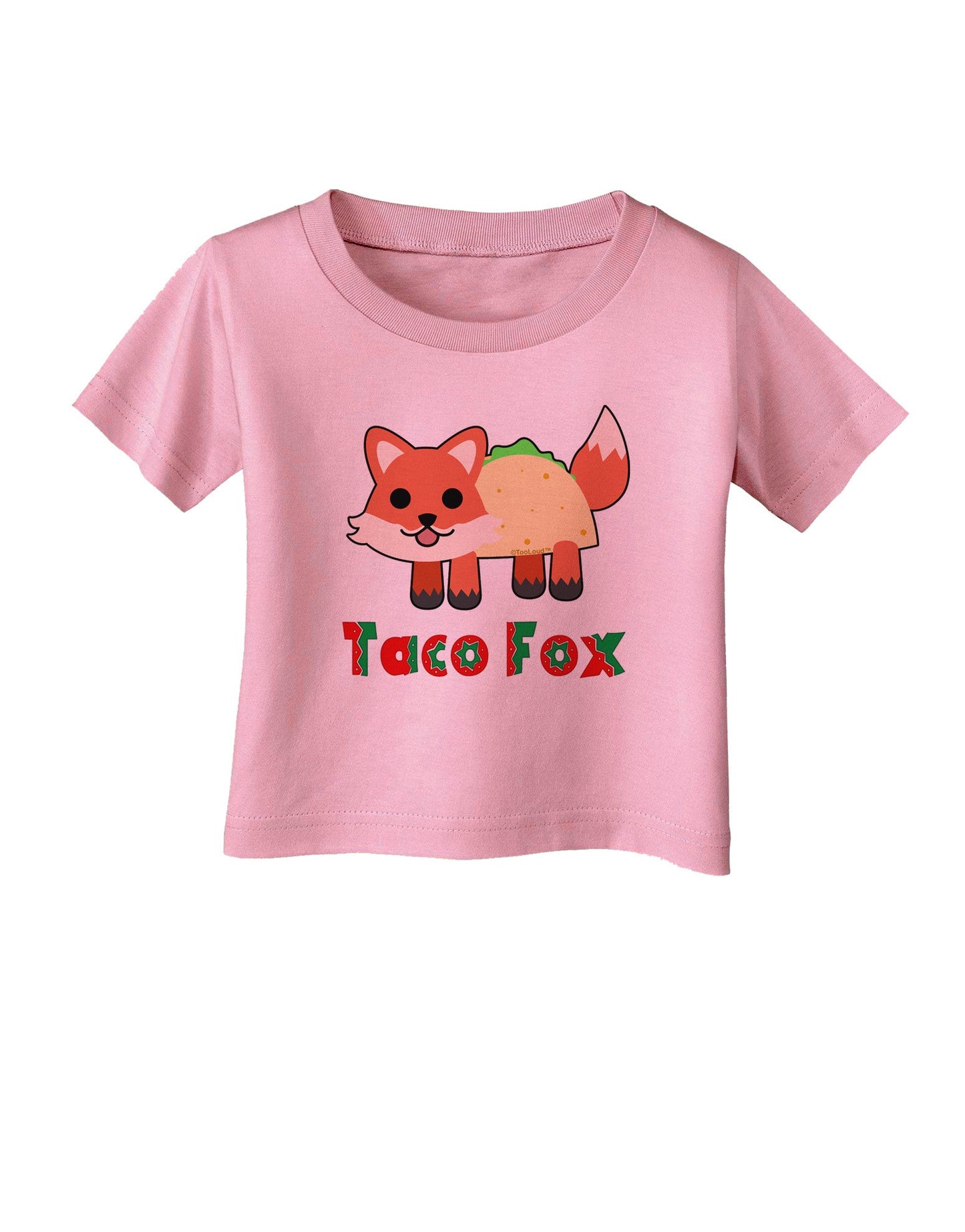Cute Taco Fox Text Infant T-Shirt-Infant T-Shirt-TooLoud-Candy-Pink-06-Months-Davson Sales