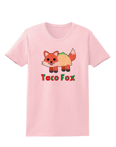 Cute Taco Fox Text Womens T-Shirt-Womens T-Shirt-TooLoud-PalePink-X-Small-Davson Sales