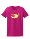 Cute Taco Fox Womens Dark T-Shirt-TooLoud-Hot-Pink-Small-Davson Sales