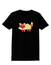 Cute Taco Fox Womens Dark T-Shirt-TooLoud-Black-X-Small-Davson Sales