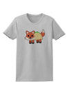 Cute Taco Fox Womens T-Shirt-Womens T-Shirt-TooLoud-AshGray-X-Small-Davson Sales