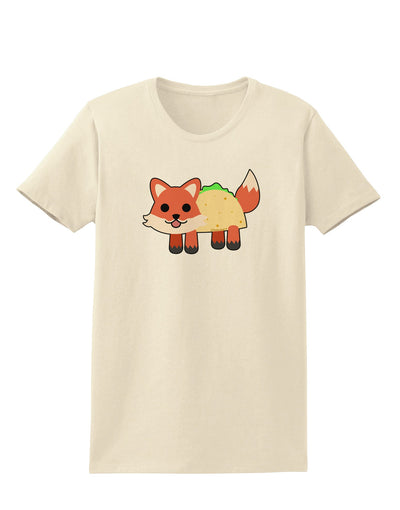 Cute Taco Fox Womens T-Shirt-Womens T-Shirt-TooLoud-Natural-X-Small-Davson Sales