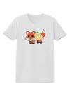 Cute Taco Fox Womens T-Shirt-Womens T-Shirt-TooLoud-White-X-Small-Davson Sales