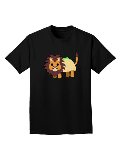 Cute Taco Lion Adult Dark T-Shirt-Mens T-Shirt-TooLoud-Black-Small-Davson Sales