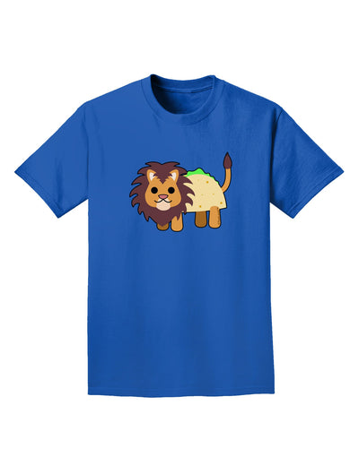 Cute Taco Lion Adult Dark T-Shirt-Mens T-Shirt-TooLoud-Royal-Blue-Small-Davson Sales