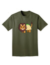 Cute Taco Lion Adult Dark T-Shirt-Mens T-Shirt-TooLoud-Military-Green-Small-Davson Sales