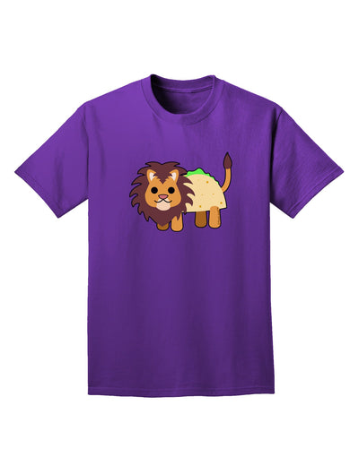 Cute Taco Lion Adult Dark T-Shirt-Mens T-Shirt-TooLoud-Purple-Small-Davson Sales