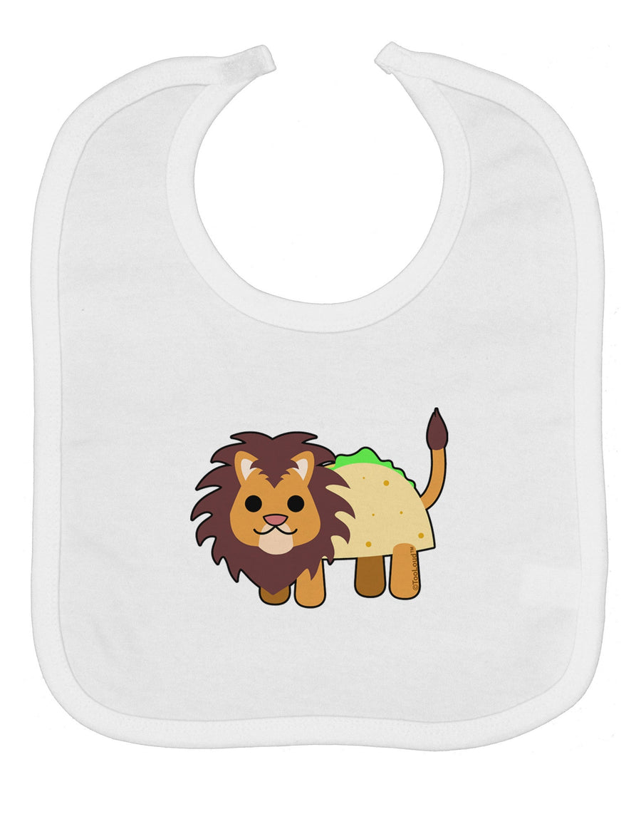 Cute Taco Lion Baby Bib