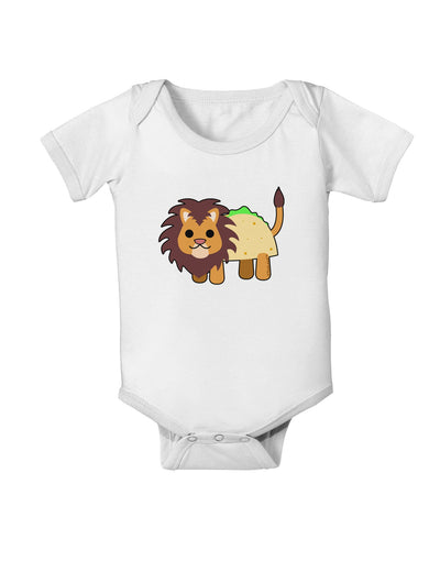 Cute Taco Lion Baby Romper Bodysuit-Baby Romper-TooLoud-White-06-Months-Davson Sales