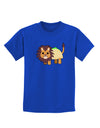 Cute Taco Lion Childrens Dark T-Shirt-Childrens T-Shirt-TooLoud-Royal-Blue-X-Small-Davson Sales