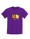 Cute Taco Lion Childrens Dark T-Shirt-Childrens T-Shirt-TooLoud-Purple-X-Small-Davson Sales