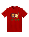 Cute Taco Lion Text Adult Dark T-Shirt-Mens T-Shirt-TooLoud-Red-Small-Davson Sales