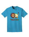 Cute Taco Lion Text Adult Dark T-Shirt-Mens T-Shirt-TooLoud-Turquoise-Small-Davson Sales