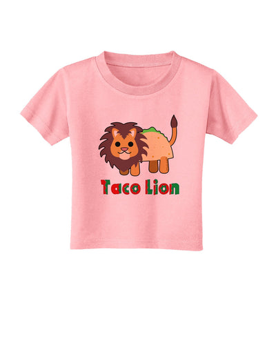 Cute Taco Lion Text Toddler T-Shirt-Toddler T-Shirt-TooLoud-Candy-Pink-2T-Davson Sales