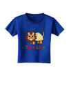 Cute Taco Lion Text Toddler T-Shirt Dark-Toddler T-Shirt-TooLoud-Royal-Blue-2T-Davson Sales