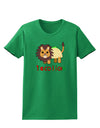 Cute Taco Lion Text Womens Dark T-Shirt-TooLoud-Kelly-Green-X-Small-Davson Sales