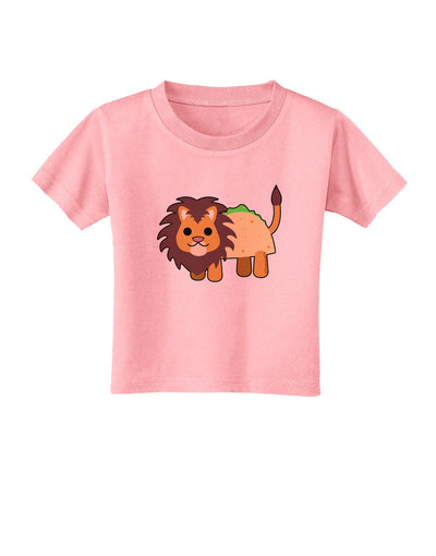 Cute Taco Lion Toddler T-Shirt-Toddler T-Shirt-TooLoud-Candy-Pink-2T-Davson Sales