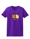 Cute Taco Lion Womens Dark T-Shirt-TooLoud-Purple-X-Small-Davson Sales