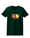 Cute Taco Lion Womens Dark T-Shirt-TooLoud-Forest-Green-Small-Davson Sales