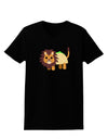 Cute Taco Lion Womens Dark T-Shirt-TooLoud-Black-X-Small-Davson Sales