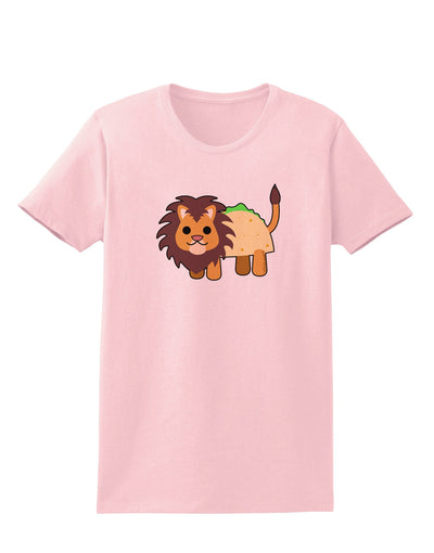 Cute Taco Lion Womens T-Shirt-Womens T-Shirt-TooLoud-PalePink-X-Small-Davson Sales