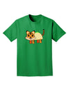 Cute Taco Tiger Adult Dark T-Shirt-Mens T-Shirt-TooLoud-Kelly-Green-Small-Davson Sales