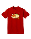 Cute Taco Tiger Adult Dark T-Shirt-Mens T-Shirt-TooLoud-Red-Small-Davson Sales