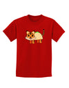Cute Taco Tiger Childrens Dark T-Shirt-Childrens T-Shirt-TooLoud-Red-X-Small-Davson Sales