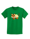 Cute Taco Tiger Childrens Dark T-Shirt-Childrens T-Shirt-TooLoud-Kelly-Green-X-Small-Davson Sales