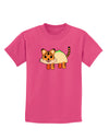 Cute Taco Tiger Childrens Dark T-Shirt-Childrens T-Shirt-TooLoud-Sangria-X-Small-Davson Sales