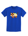 Cute Taco Tiger Childrens Dark T-Shirt-Childrens T-Shirt-TooLoud-Royal-Blue-X-Small-Davson Sales