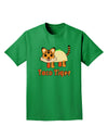 Cute Taco Tiger Text Adult Dark T-Shirt-Mens T-Shirt-TooLoud-Kelly-Green-Small-Davson Sales