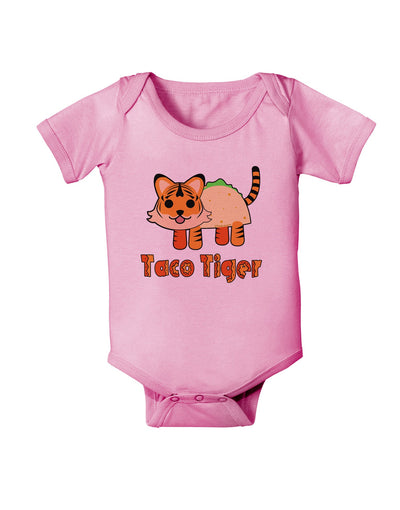 Cute Taco Tiger Text Baby Romper Bodysuit-Baby Romper-TooLoud-Pink-06-Months-Davson Sales