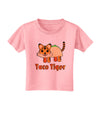 Cute Taco Tiger Text Toddler T-Shirt-Toddler T-Shirt-TooLoud-Candy-Pink-2T-Davson Sales