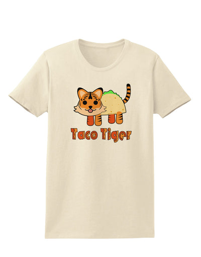 Cute Taco Tiger Text Womens T-Shirt-Womens T-Shirt-TooLoud-Natural-X-Small-Davson Sales