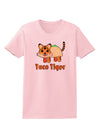 Cute Taco Tiger Text Womens T-Shirt-Womens T-Shirt-TooLoud-PalePink-X-Small-Davson Sales