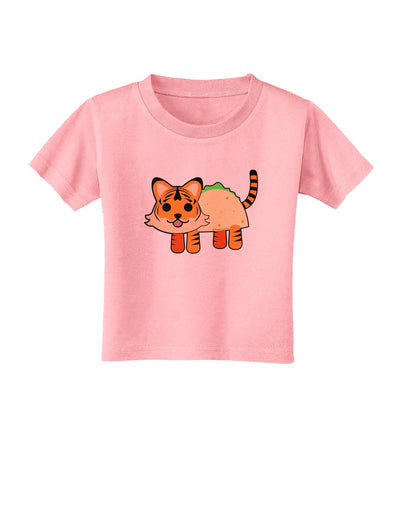 Cute Taco Tiger Toddler T-Shirt-Toddler T-Shirt-TooLoud-Candy-Pink-2T-Davson Sales