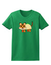 Cute Taco Tiger Womens Dark T-Shirt-TooLoud-Kelly-Green-X-Small-Davson Sales