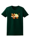 Cute Taco Tiger Womens Dark T-Shirt-TooLoud-Forest-Green-Small-Davson Sales