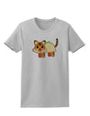 Cute Taco Tiger Womens T-Shirt-Womens T-Shirt-TooLoud-AshGray-X-Small-Davson Sales