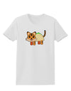 Cute Taco Tiger Womens T-Shirt-Womens T-Shirt-TooLoud-White-X-Small-Davson Sales