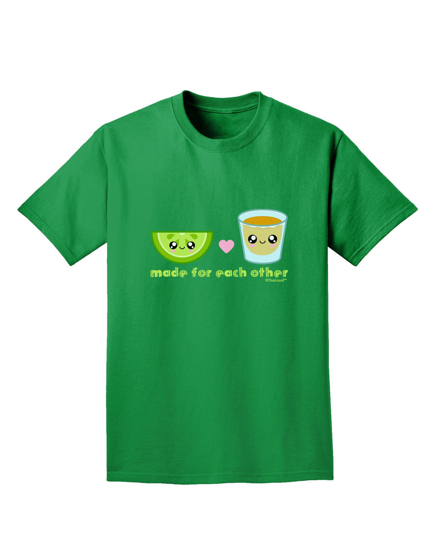 Cute Tequila Shot and Lime - Made For Each Other Adult Dark T-Shirt by TooLoud-Mens T-Shirt-TooLoud-Purple-Small-Davson Sales