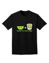 Cute Tequila Shot and Lime - Made For Each Other Adult Dark T-Shirt by TooLoud-Mens T-Shirt-TooLoud-Black-Small-Davson Sales