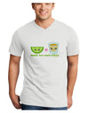 Cute Tequila Shot and Lime - Made For Each Other Adult V-Neck T-shirt by TooLoud-Mens V-Neck T-Shirt-TooLoud-White-Small-Davson Sales