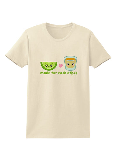 Cute Tequila Shot and Lime - Made For Each Other Womens T-Shirt by TooLoud-Womens T-Shirt-TooLoud-Natural-X-Small-Davson Sales