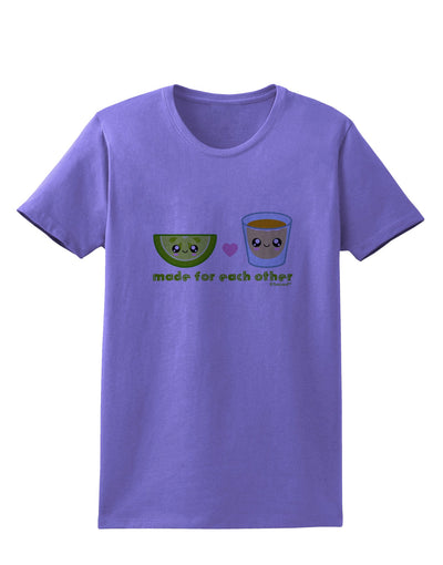 Cute Tequila Shot and Lime - Made For Each Other Womens T-Shirt by TooLoud-Womens T-Shirt-TooLoud-Violet-X-Small-Davson Sales