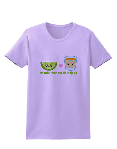 Cute Tequila Shot and Lime - Made For Each Other Womens T-Shirt by TooLoud-Womens T-Shirt-TooLoud-Lavender-X-Small-Davson Sales